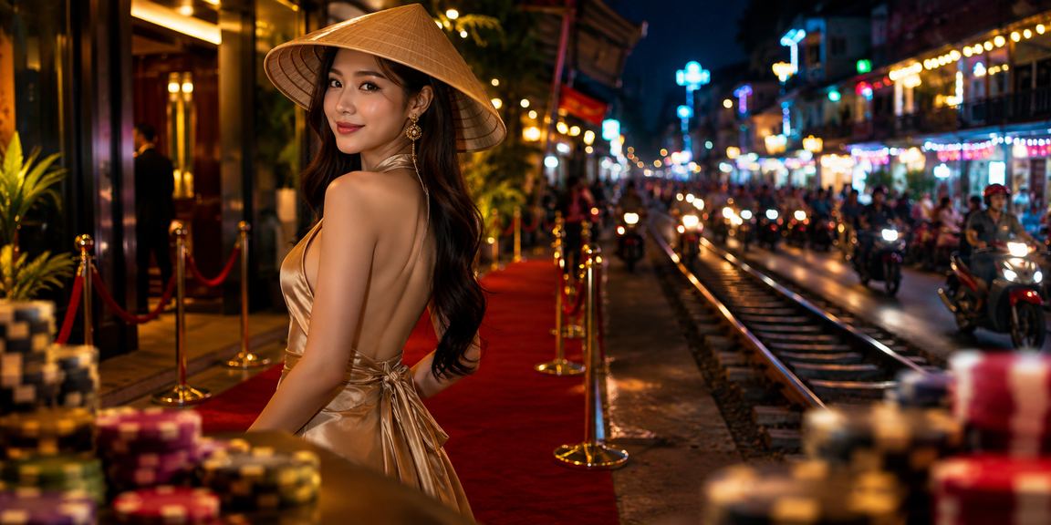 Người dùng Việt Nam trải nghiệm trò chơi bắn cá trực tuyến tại Hà Nội với nón lá truyền thống